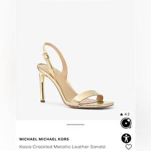 MICHAEL Michael Kors Gold Metallic Heels